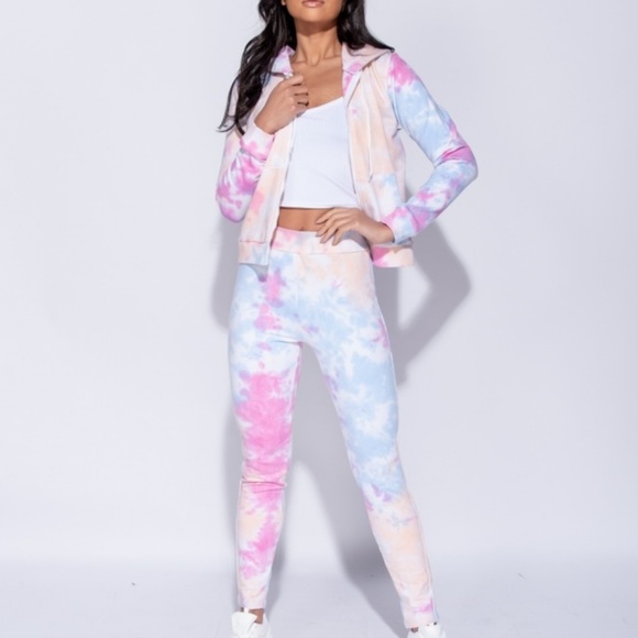 Tie Dye Groovy Kind of Love Zip Up Hoodie - Picture 3 of 8